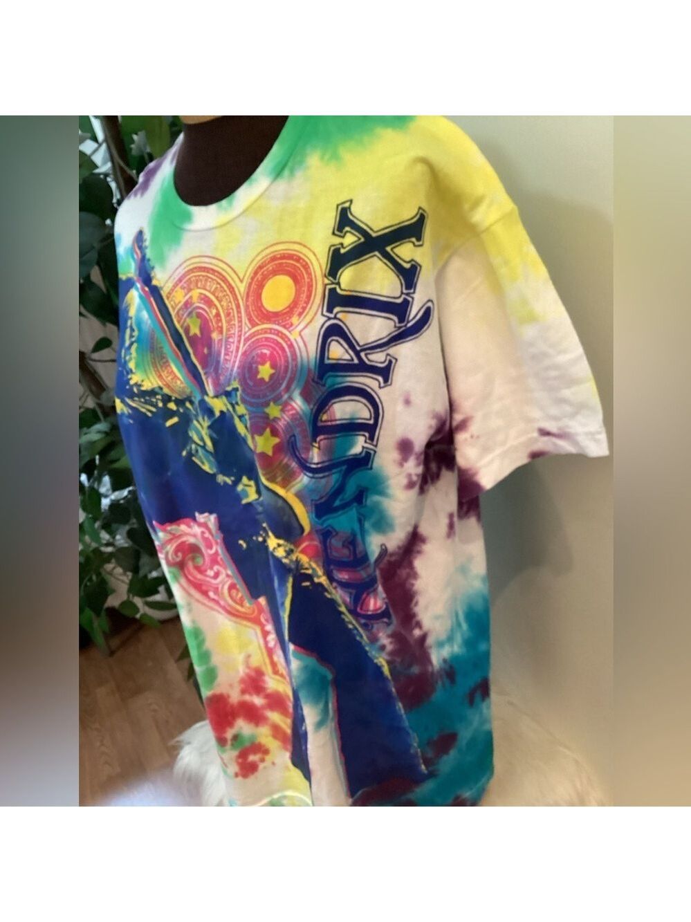 Liquid Blue tie die Jimmi Hendrix short sleeve tee shirt Men’s XL - Picture 5 of 11